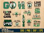 NBA Boston Celtics SVG 2022 Bundle DXF Basketball Celtics PNG EPS