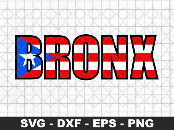 Puerto Rico Rican Bronx SVG file