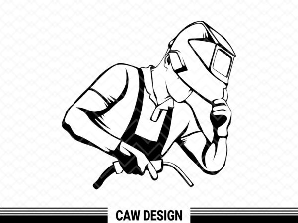 Welding Worker SVG file