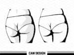 badass ass svg Booty Clipart vector Png dxf