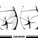 badass ass svg Booty Clipart vector Png dxf