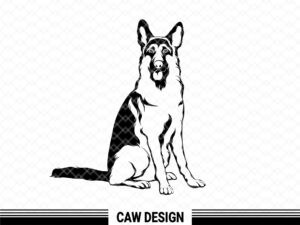 dog german shepherd svg vector image graphic file