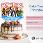 happy birthday cake topper png gaming online blox game