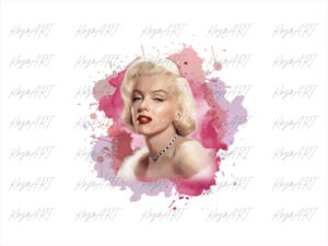 marilyn monroe png sublimation design