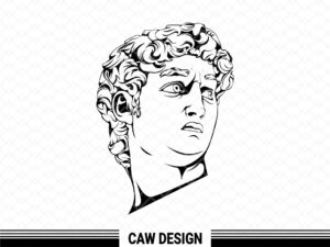 michelangelo david vector clipart svg