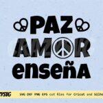 paz amor enseña svg