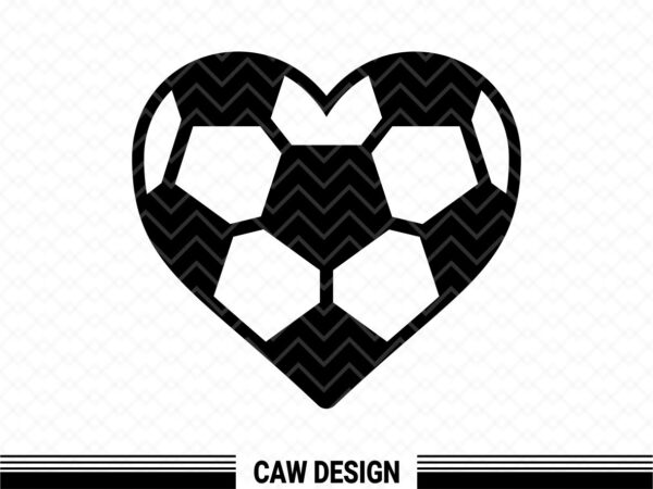 soccer heart svg football love fans png eps vector graphics FILE