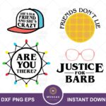 4 Stranger Things Quotes SVG Bundle