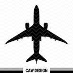 Airplane Vector Silhouette Air Plane SVG Easy Cut Instant Download