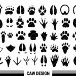 Animal Paw SVG Bundle Paw Print Vector Clipart