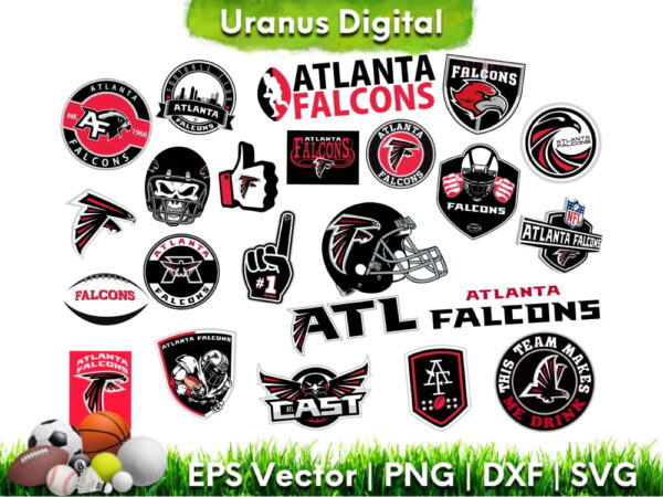 Atlanta Falcons Logo SVG Bundle NFL