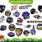 Baltimore Ravens Cut Files Bundle NFL