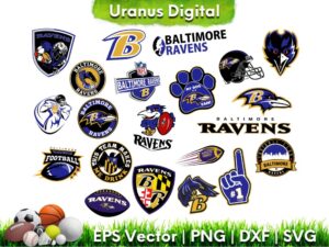 Baltimore Ravens Cut Files Bundle NFL