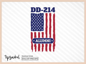 DD-214 Alumni SVG Funny Retired SVG