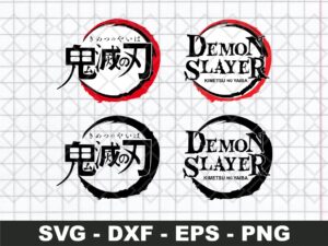 Demon Slayer Logo SVG Cricut