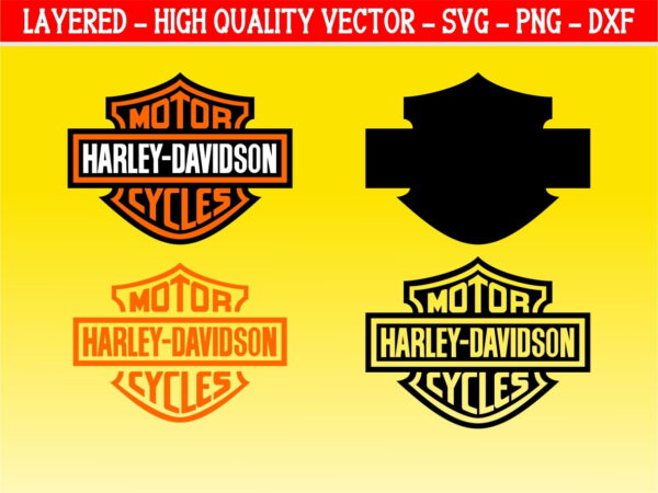 Easy Cut Harley Davidson SVG Layered