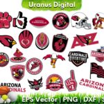 Football Team NFL Arizona Cardinals Cricut Bundle SVG