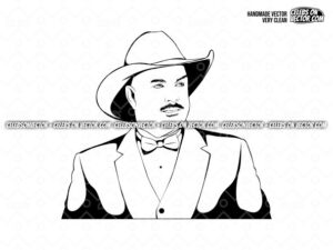 Garth Brooks SVG Cartoon Vector Files vector