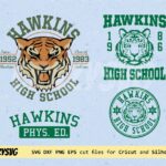 Hawkins High School SVG DXF PNG EPS Vector