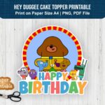 Hey Duggee Cake Topper Printable PNG