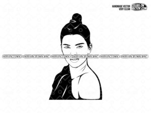 Kendall Jenner Cartoon Vector Kendall SVG file