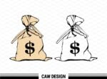 Money Bag Clipart Money SVG Cut Files