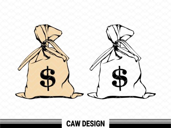 Money Bag Clipart Money SVG Cut Files