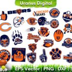 NFL Chicago Bears Cut Files Bundle Chicago SVG