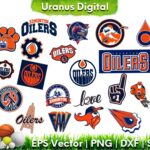 NHL Logo Edmonton Oilers SVG Cut File Bundle