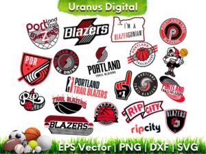 Portland Trail Blazers SVG Cricut Basketball NBA Blazer Logo Vector