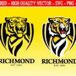 Richmond AFL Logo Cricut SVG Football