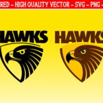 Sport Team AFL Hawthorn Logo SVG Cut Files Layered