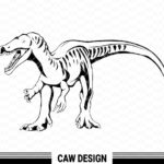 baryonyx dinosaur svg instant download dinosaur vector file