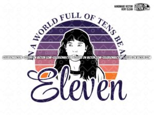 eleven svg stranger things shirt design png eps vector