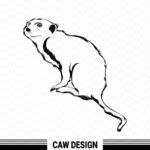 meerkat svg clipart animals cut files graphic design