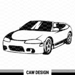 mitsubishi eclipse spyder svg