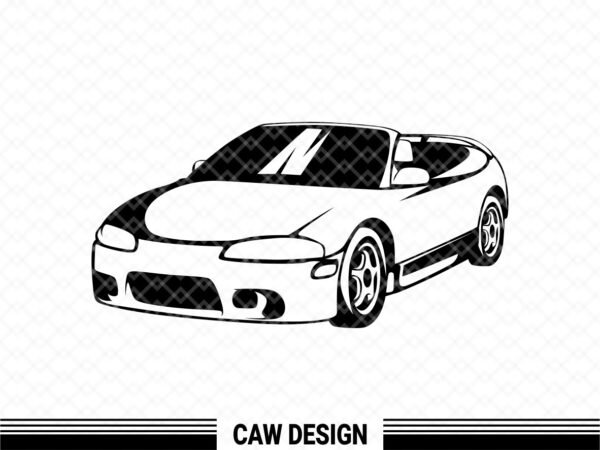 mitsubishi eclipse spyder svg