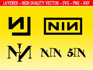 nine inch nails logo svg NIN vector