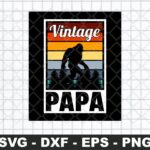 40th Bigfoot Papa Birthday Vintage Dad 1980 SVG