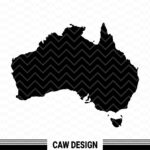 Australia Map SVG Cut File Map Clipart file