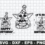 Baby Yoda It’s My Birthday Svg, Birthday Svg, Mandalorian Svg