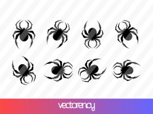 Black Spider SVG