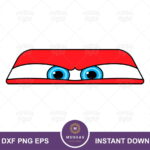 Lightning mcqueen eyes SVG Cars Cartoon FILE