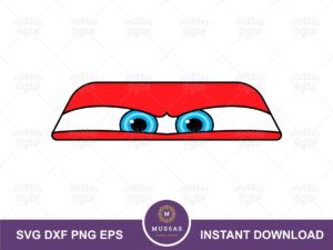 Lightning mcqueen eyes SVG Cars Cartoon FILE