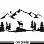 Moose SVG, Cricut Silhouette Cut File