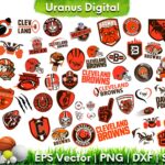 NFL Cleveland Browns Vector Bundle Cleveland SVG Cut Files Cricut