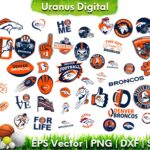 NFL Denver Broncos Vector Bundle Broncos SVG Cut Files Cricut