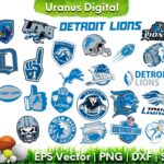 NFL Detroit Lions Vector Bundle Detroit SVG Cut Files Cricut