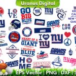 NFL Team New York Giants SVG Bundle Set, Football SVG, Giants SVG Image PNG