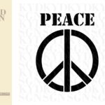 Peace Symbol SVG Cricut Clean and Instant Download file